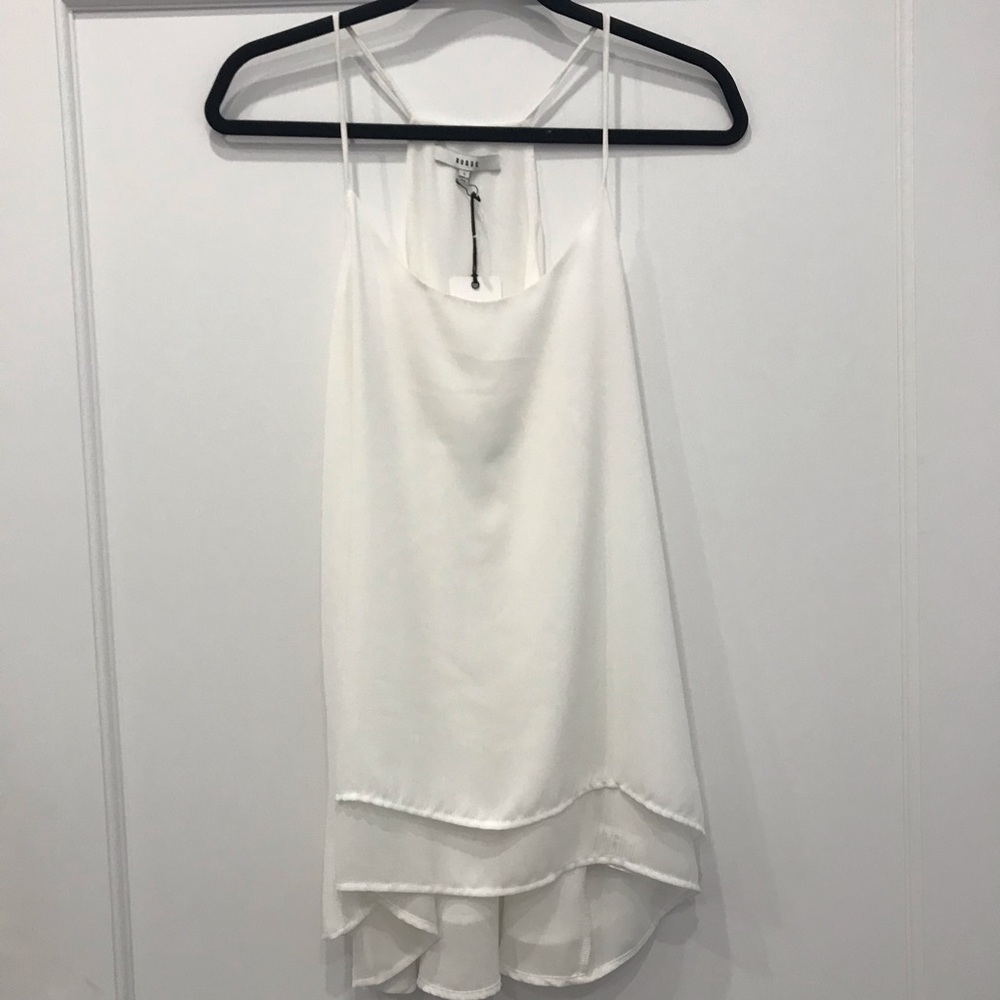 White Strappy Sheer Blouse